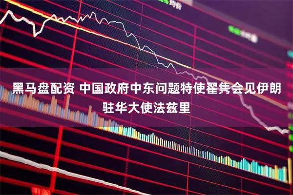 黑马盘配资 中国政府中东问题特使翟隽会见伊朗驻华大使法兹里