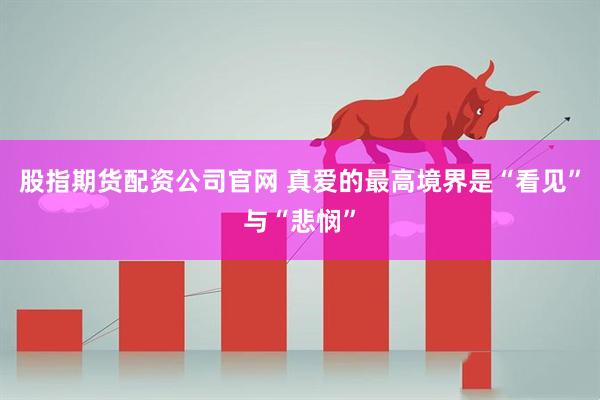 股指期货配资公司官网 真爱的最高境界是“看见”与“悲悯”